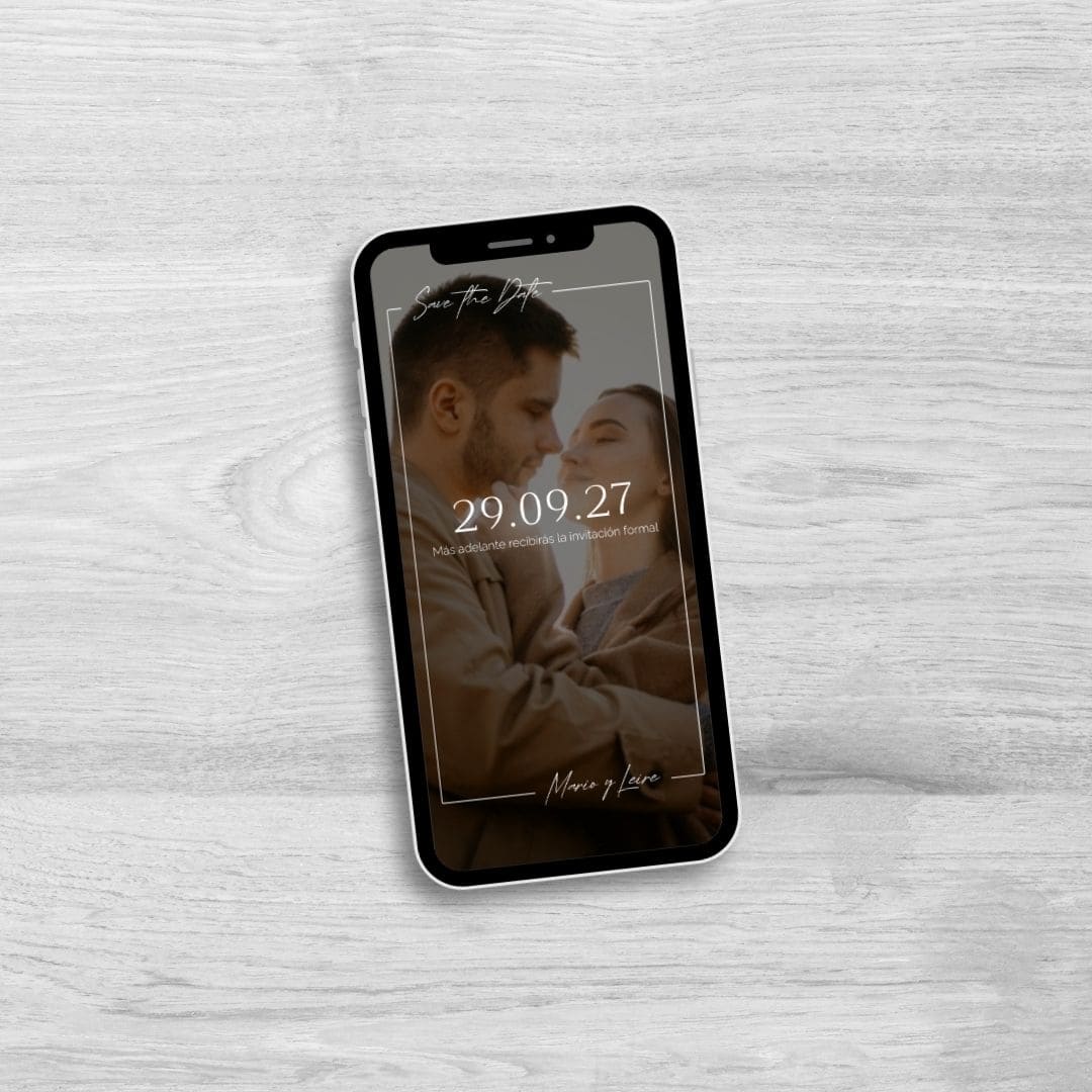 Save the Date digital Minimalist Frame